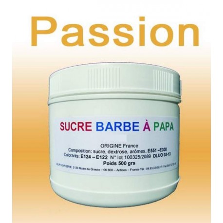 Sucre à barbe à papa Passion 500g